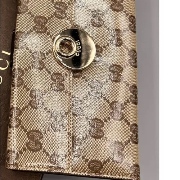 Authentic vintage Gucci canvas eclipse continental wallet - Picture 7 of 9